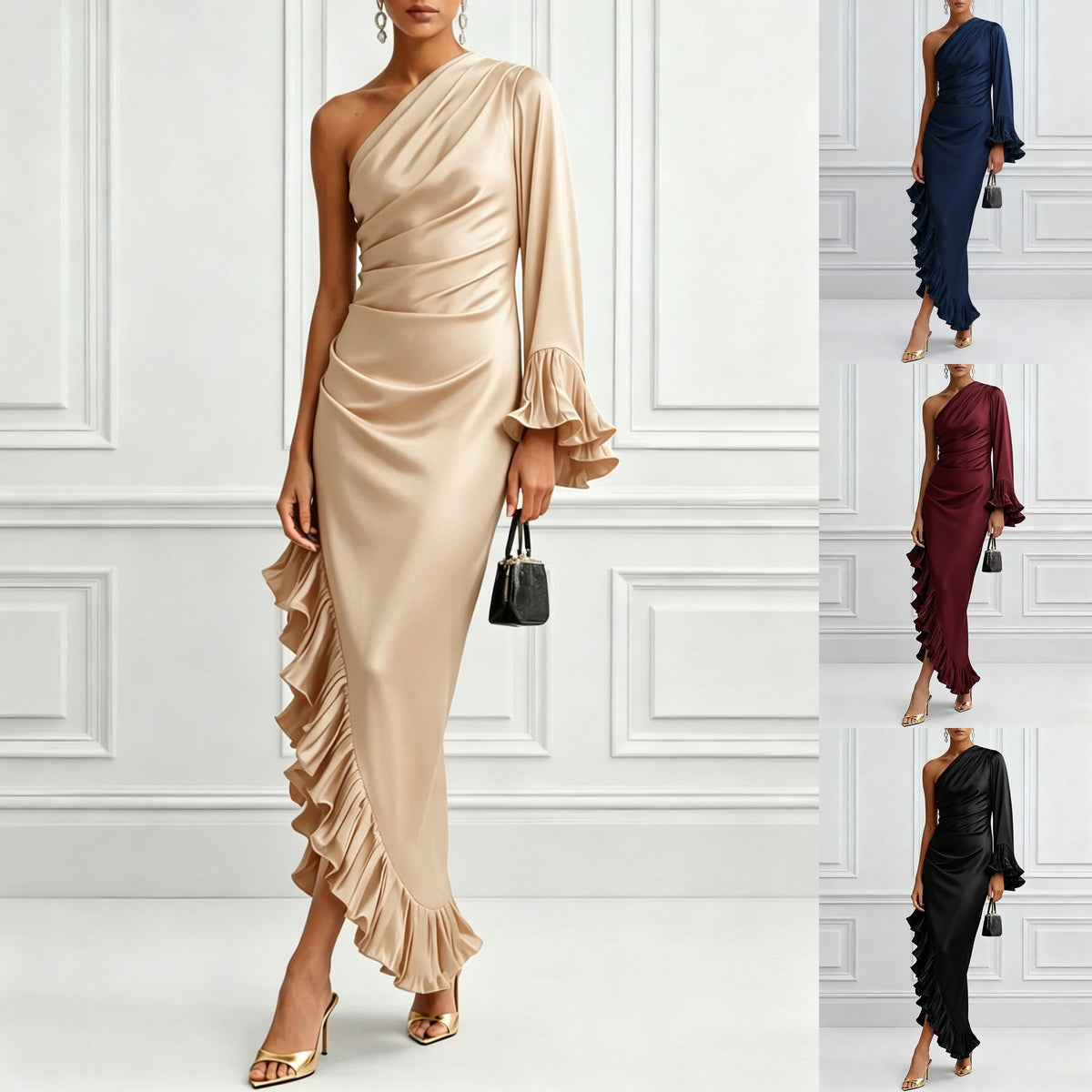 Satin-Abendkleid · Damen – Bild 4 | LuxeStyle