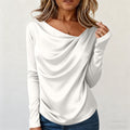 Satin-Bluse mit langen Ärmeln – Bild 12 | LuxeStyle