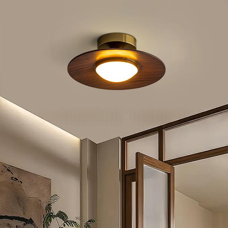 Walnussfarbene Deckenlampe für Eingangsbereich – Bild 3 | LuxeStyle