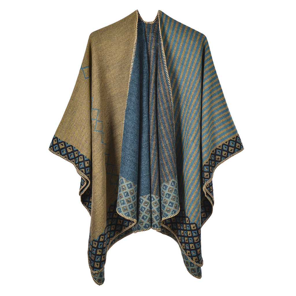 Herbst‑Winter‑Schal in geometrischem Muster – Bild 11 | LuxeStyle