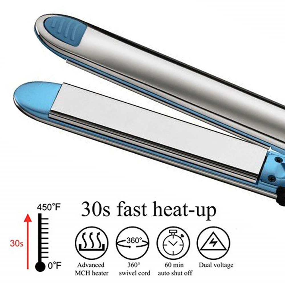 2-in-1 Glätteisen mit Farb-Schutz