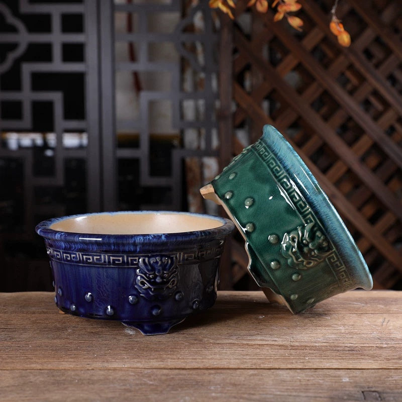 Keramikschale flach – diverse Designs