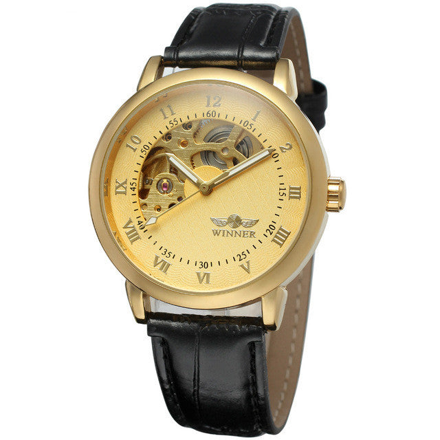 Mechanische Armbanduhr mit römischen Ziffern – Bild 3 | LuxeStyle