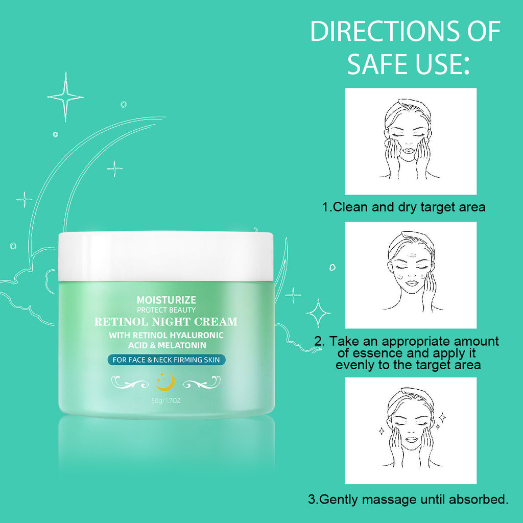 Retinol Nachtcreme für glatte Haut