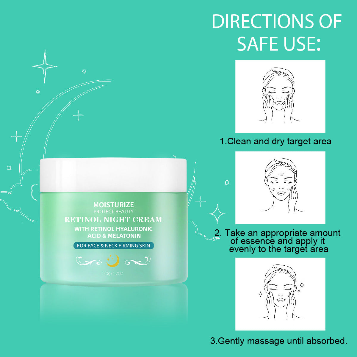 Retinol Nachtcreme für glatte Haut