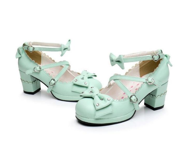Lolita High Heels mit Strass-Schleife für Kinder | LuxeStyle