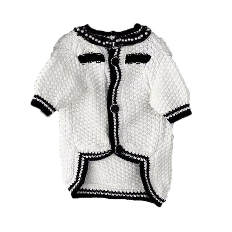 Hundepullover mit Perlenkragen – Bild 6 | LuxeStyle