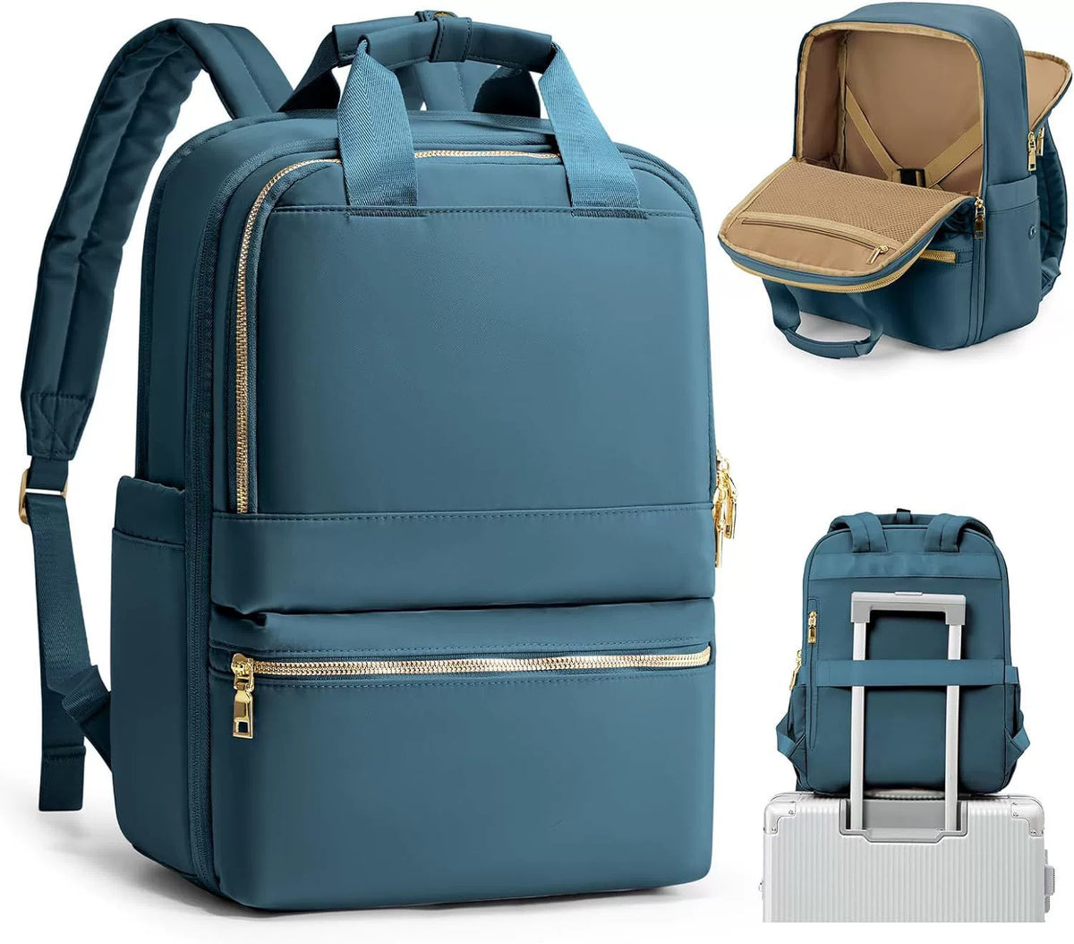 Grosses wasserabweisendes Nylon-Rucksack – Bild 6 | LuxeStyle
