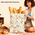 Aufbewahrungstasche mit Schnappverschluss und Bienenwachs-Print | LuxeStyle
