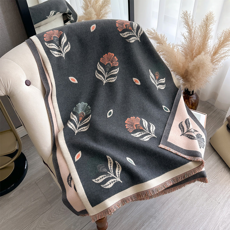 Kaschmir‑ähnlicher Schal mit Blumenmuster – Bild 7 | LuxeStyle