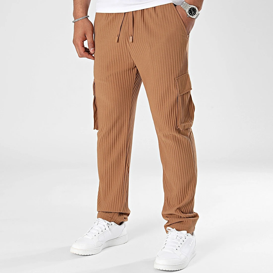 Gefaltete Freizeithose für Herren