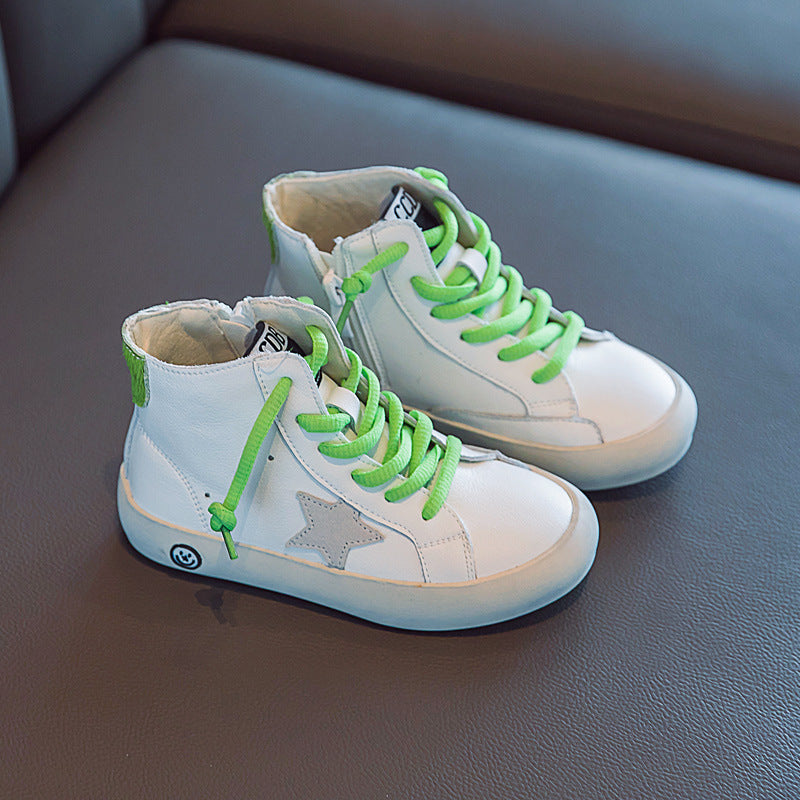 Baby-Lauflernschuhe aus Rindsleder