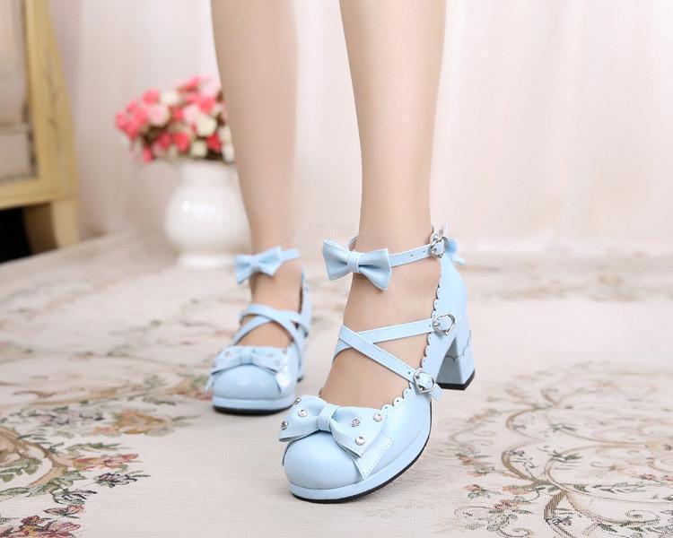 Lolita High Heels mit Strass-Schleife für Kinder – Bild 6 | LuxeStyle