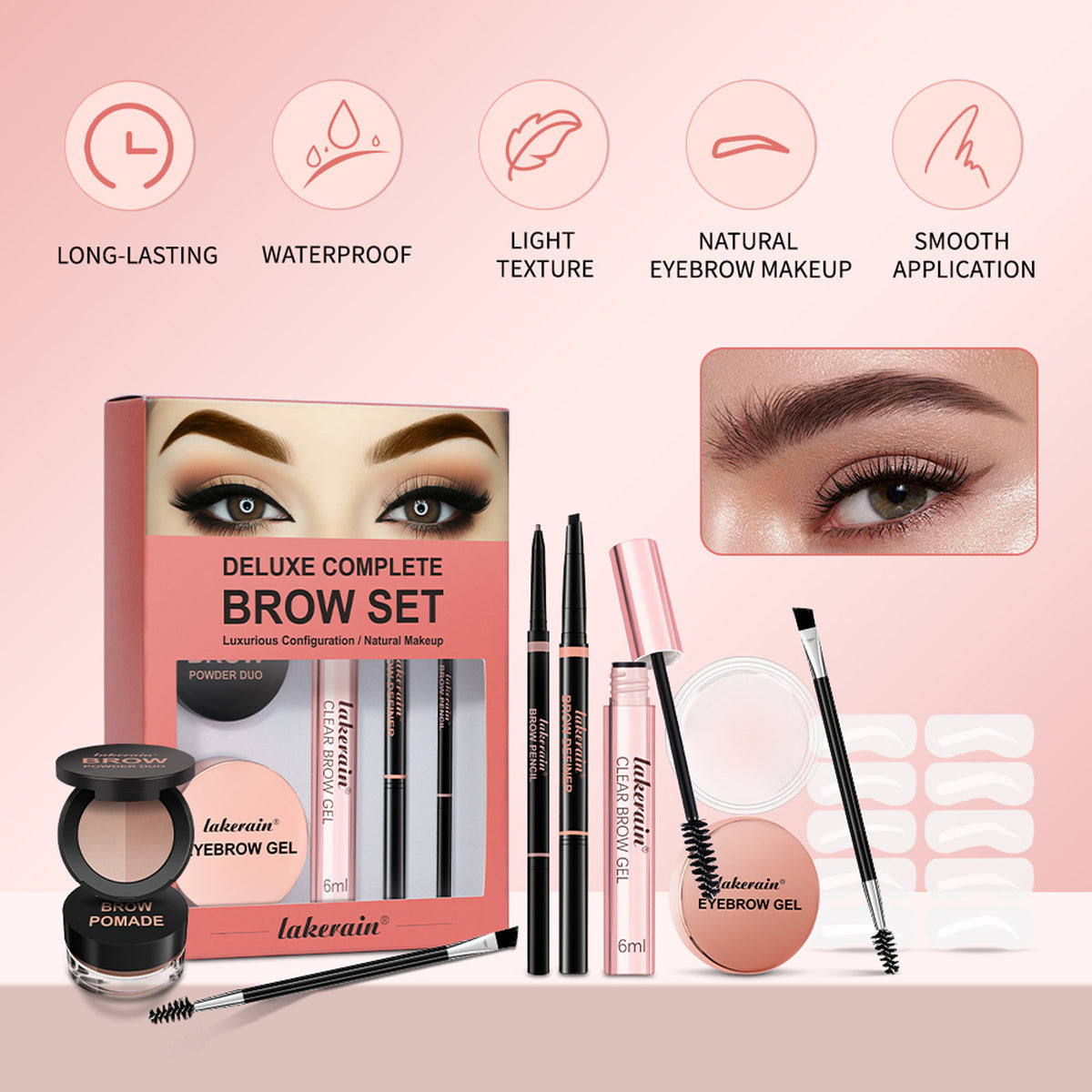Augenbrauen Puder-Gel Set – Bild 2 | LuxeStyle