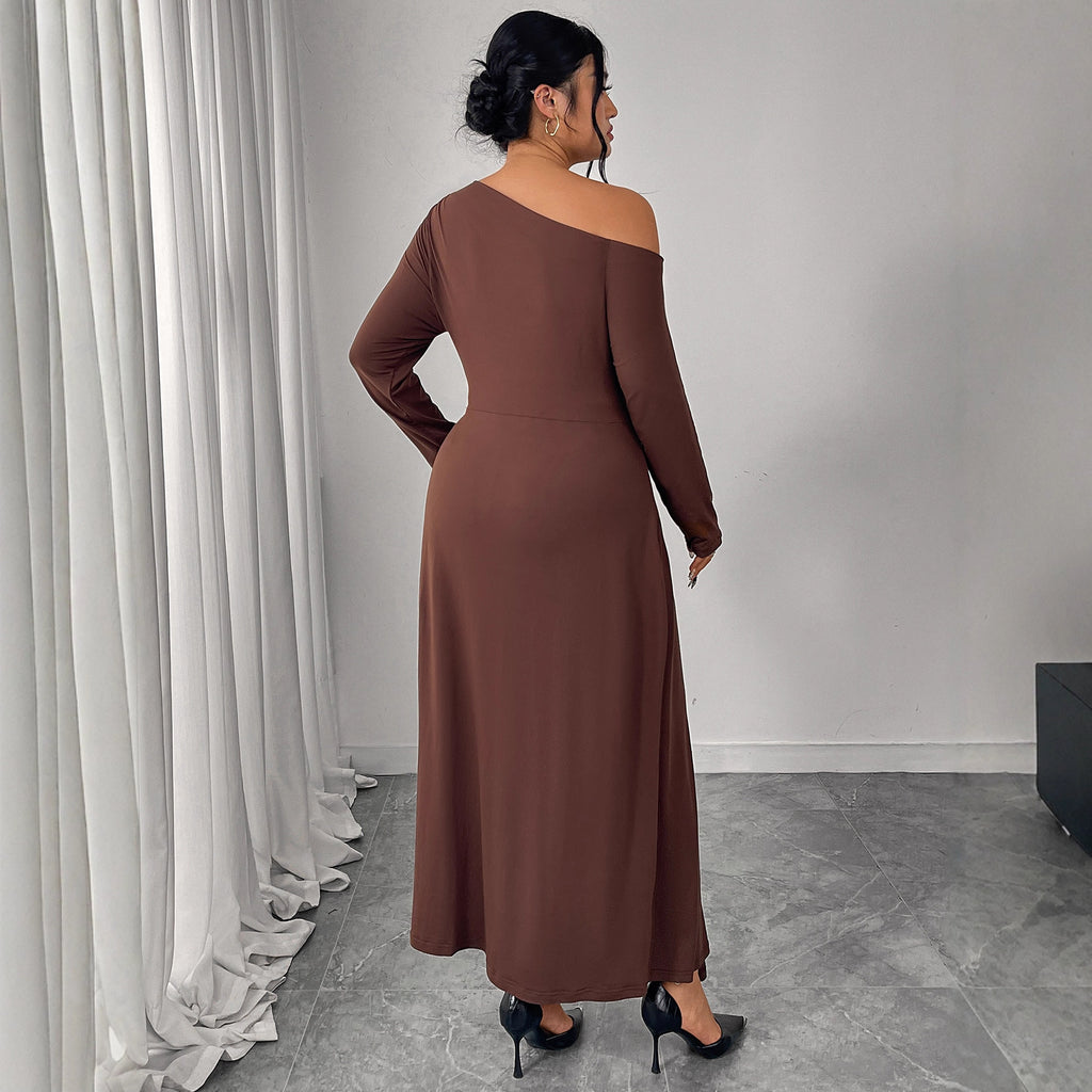 Off Shoulder Longsleeve Kleid
