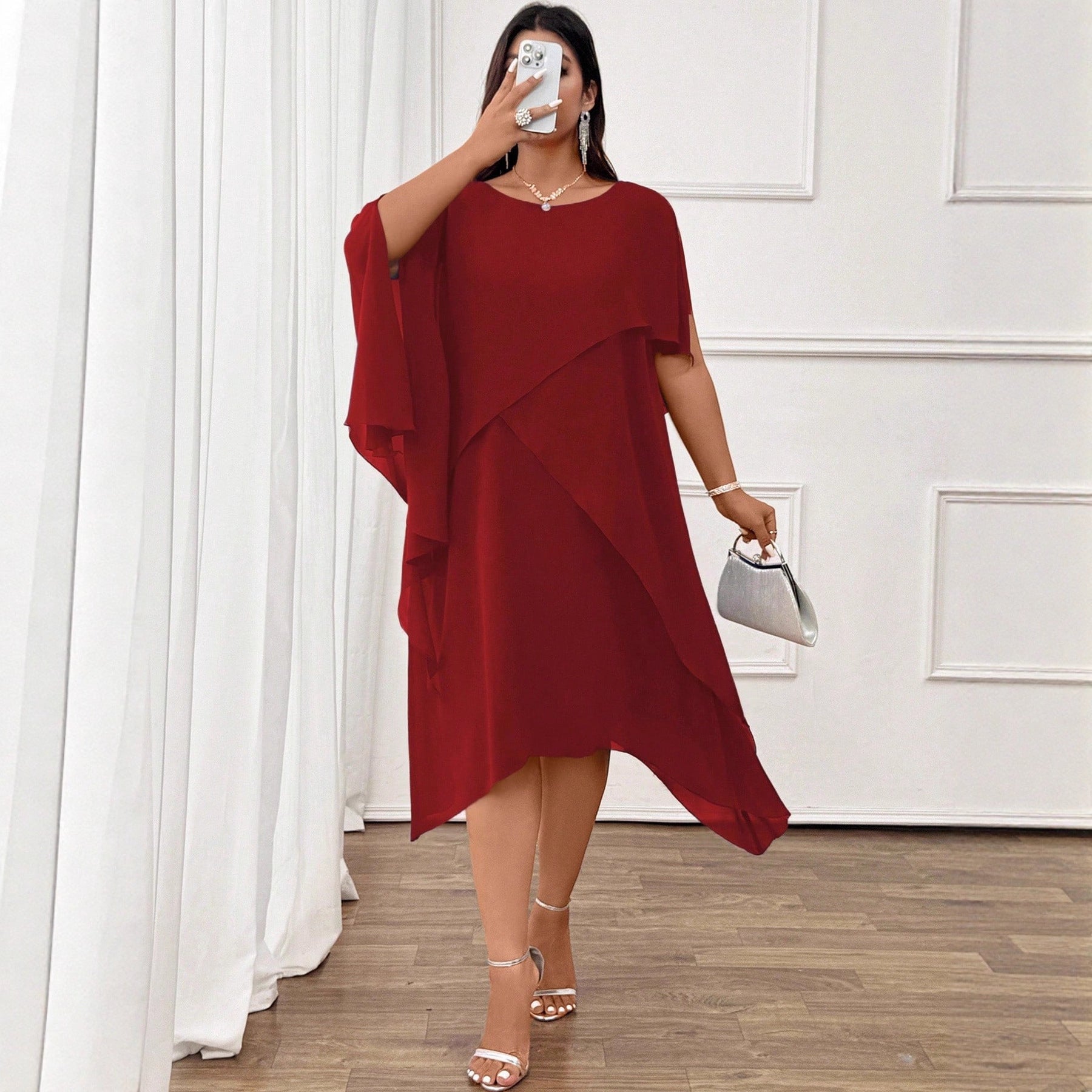 Elegantes Rundhals-Kleid