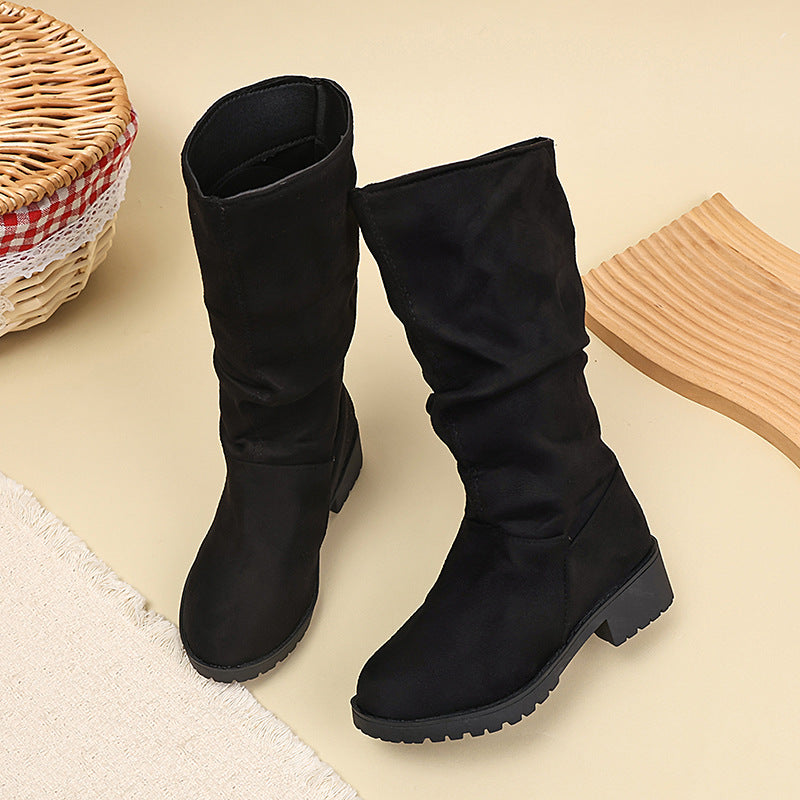 Kinder-Hightop-Stiefel mit Samtbesatz – Bild 7 | LuxeStyle