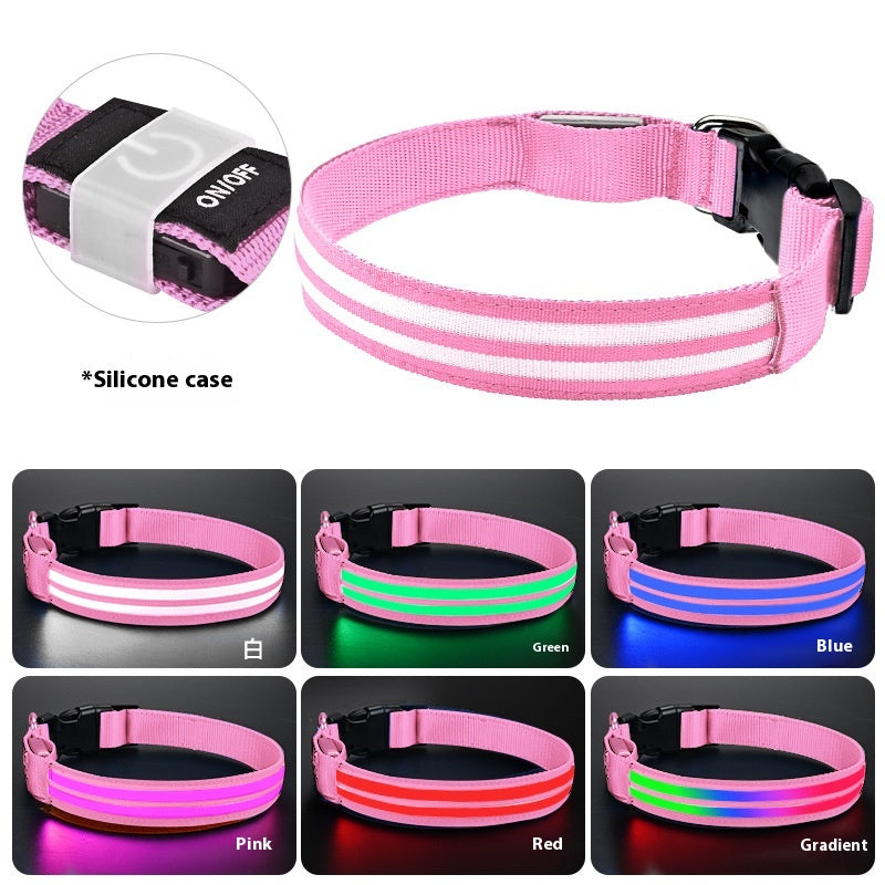 Leuchtendes Nylon-Hundehalsband für die Nacht – Bild 12 | LuxeStyle