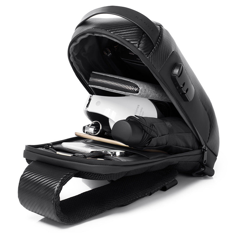 Wasserdichte Carbon Fiber Umhängetasche – Bild 6 | LuxeStyle