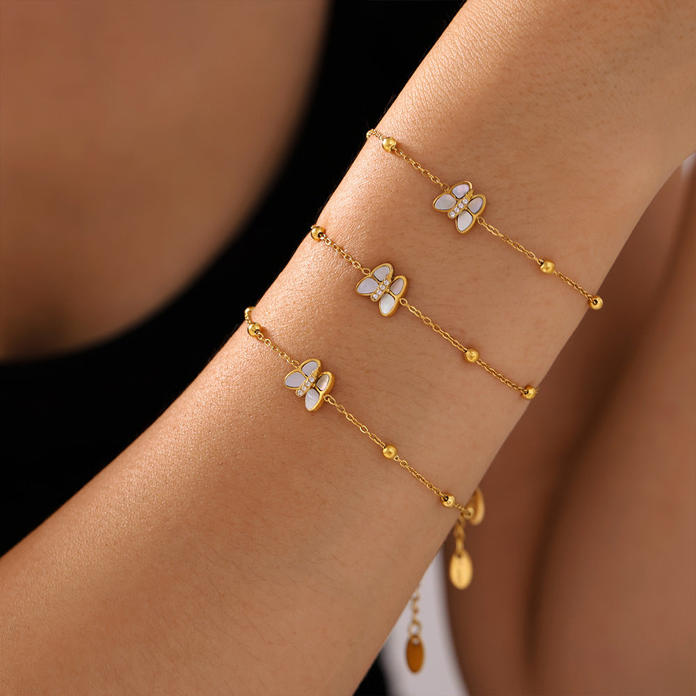 Schmetterlings-Armband aus Titanstahl – Bild 6 | LuxeStyle