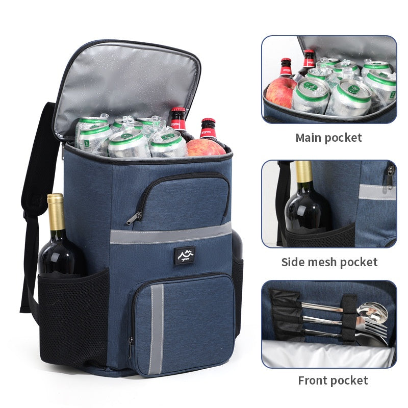 Rucksack aus Oxford-Stoff, schwarz – Bild 9 | LuxeStyle