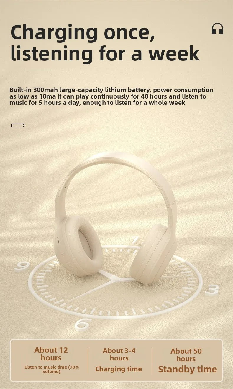 Over-Ear Bluetooth Kopfhörer mit HD Mikrofon – Ansicht 4
