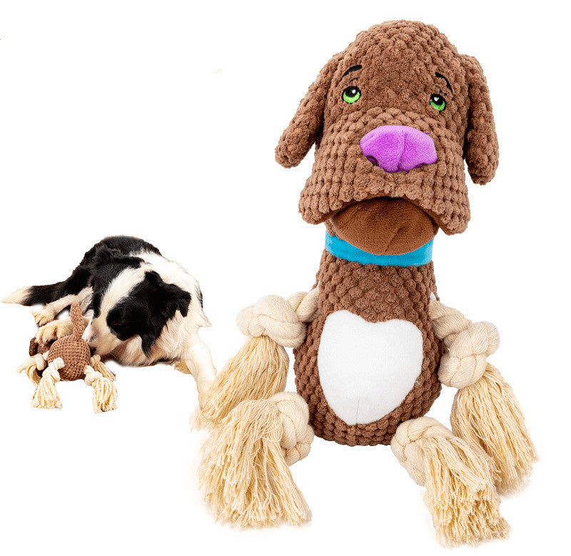 Hunde-Plüschtier mit Beissring