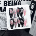 Nagelsticker mit Katzenaugen-Effekt