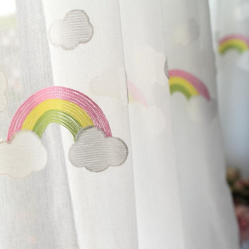 Regenbogen-Gaze-Vorhänge mit Stickerei – Bild 3 | LuxeStyle