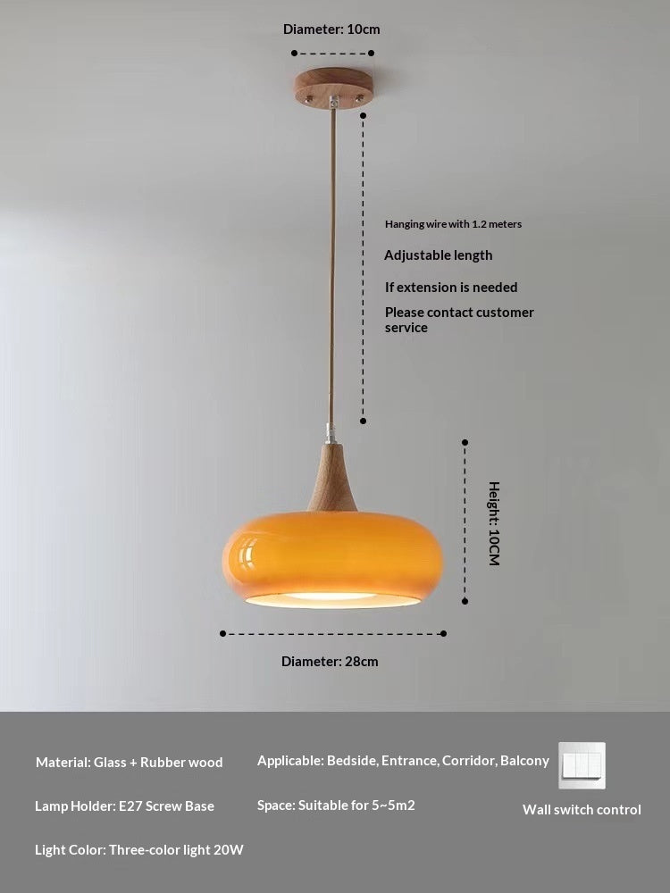 Retro Bauhaus Glaslampe