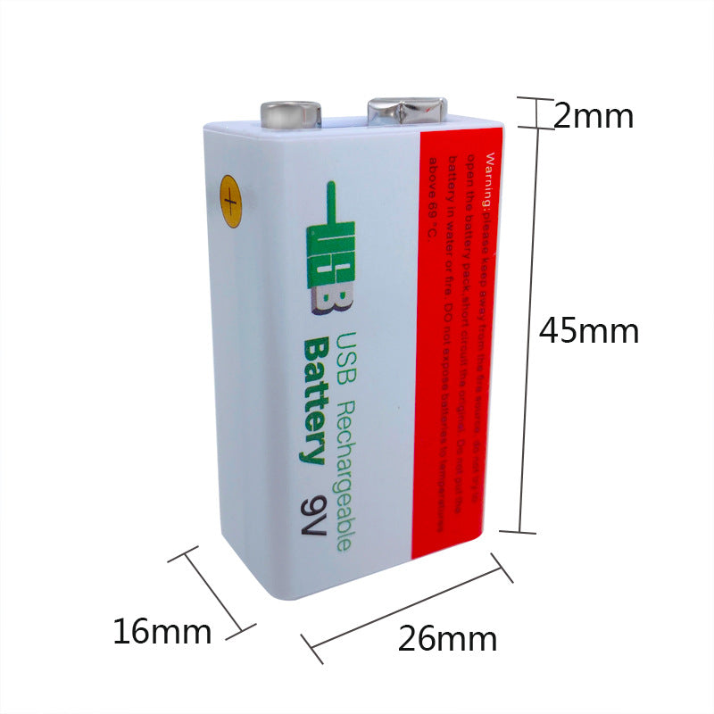 9V Multimeter Li-ion Akku, wiederaufladbar