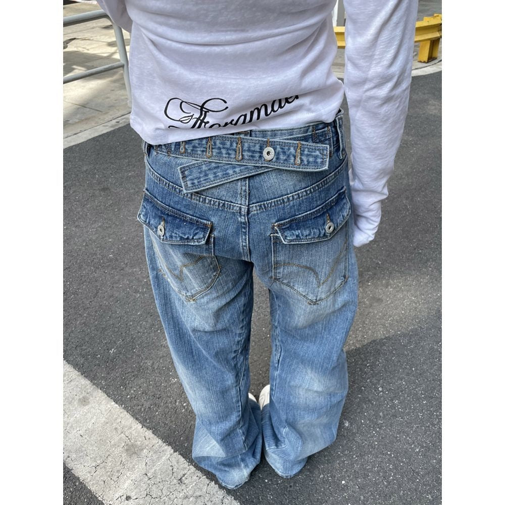 Loose-Fit Wide-Leg Jeans für Damen