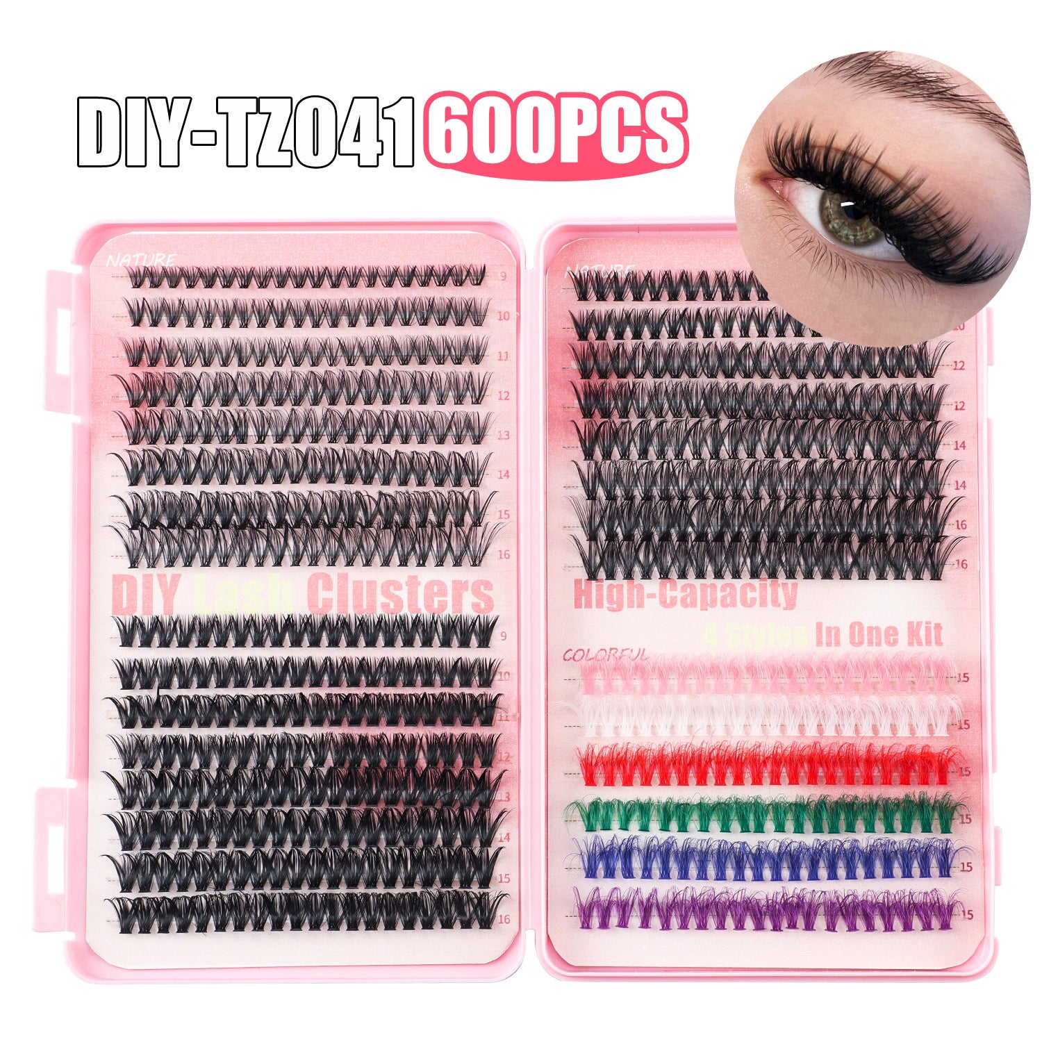 Wimpern-Set für individuelle Anwendung