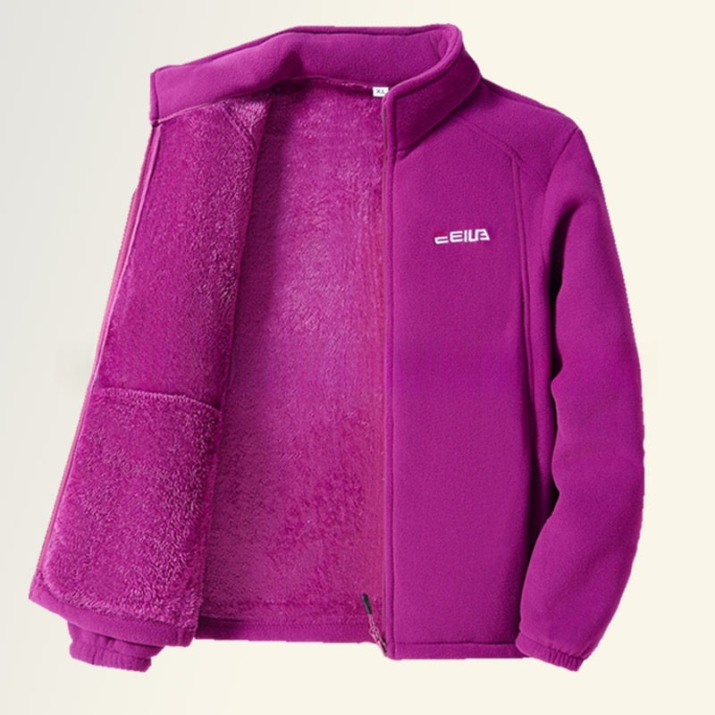 Gefütterte Winddichte Polar Fleece Jacke