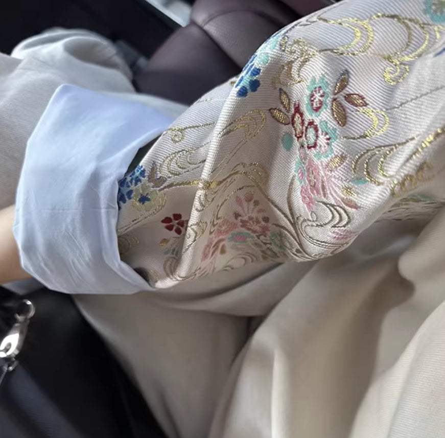 Hoodie mit Stickerei im New Chinese-Stil
