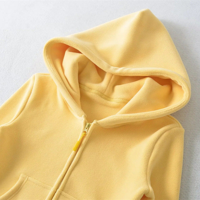 Kurzer Fleece-Kapuzenpullover für Damen – Bild 7 | LuxeStyle