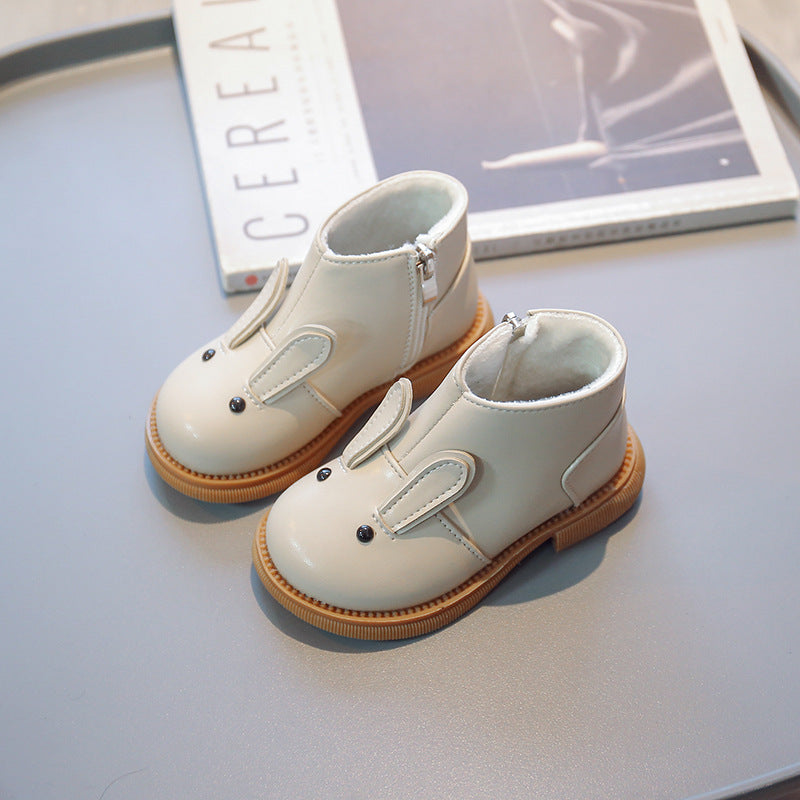 Weiche Herbst-Booties für Mädchen