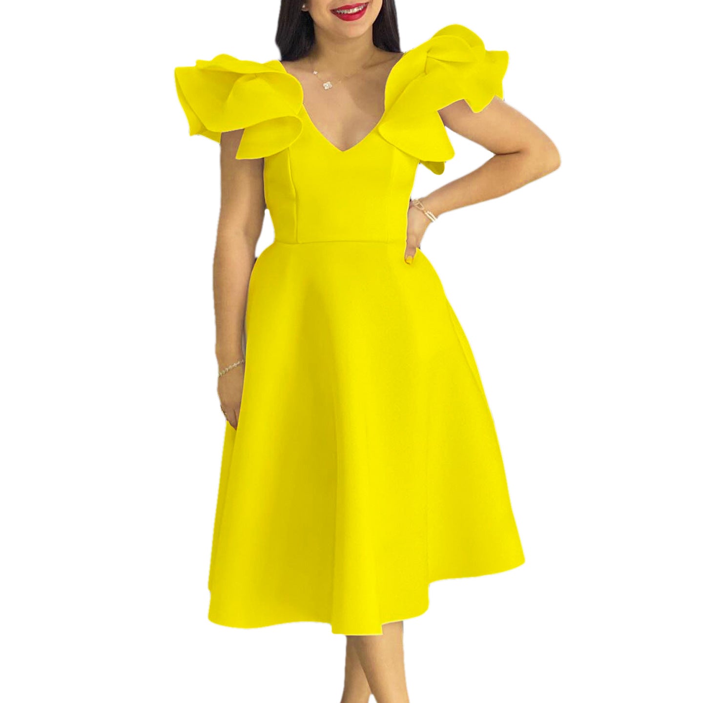 Rüschen-Kleid