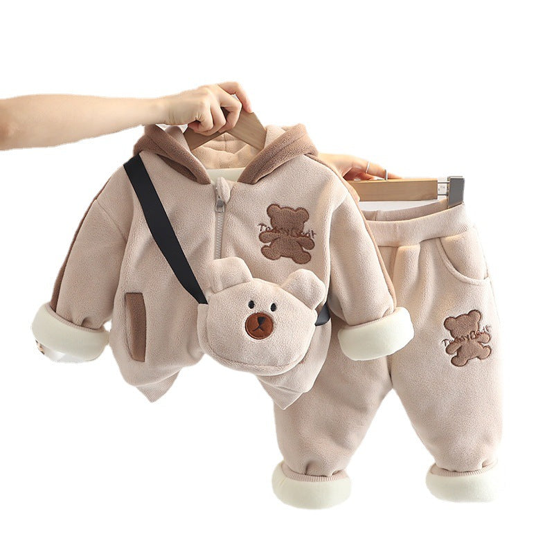 Gepolsterte Kapuzen-Baumwoll-Jacke für Baby – Bild 2 | LuxeStyle