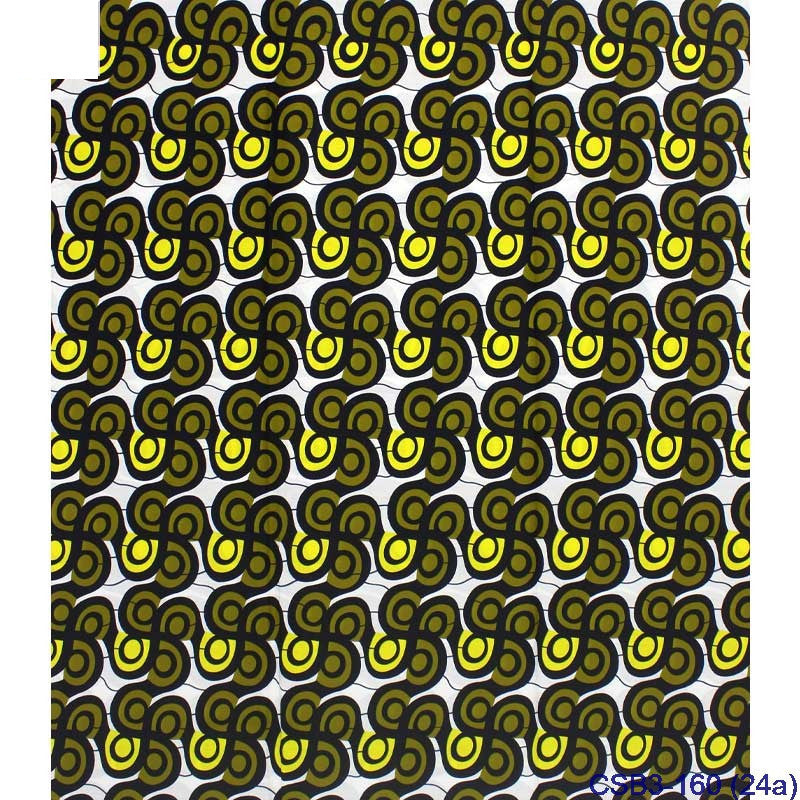 Afrikanischer Baumwoll-Wax-Stoff mit Geometrie-Print – Bild 6 | LuxeStyle