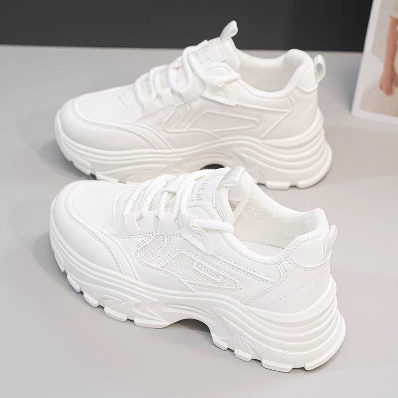 Atmungsaktive Mesh Sportschuhe mit Plateau
