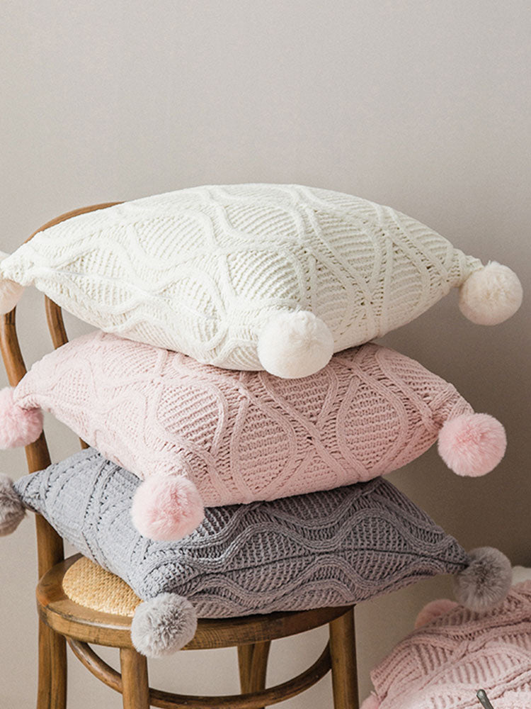 Nordic Wind Ball Kissen gestrickt – Bild 5 | LuxeStyle