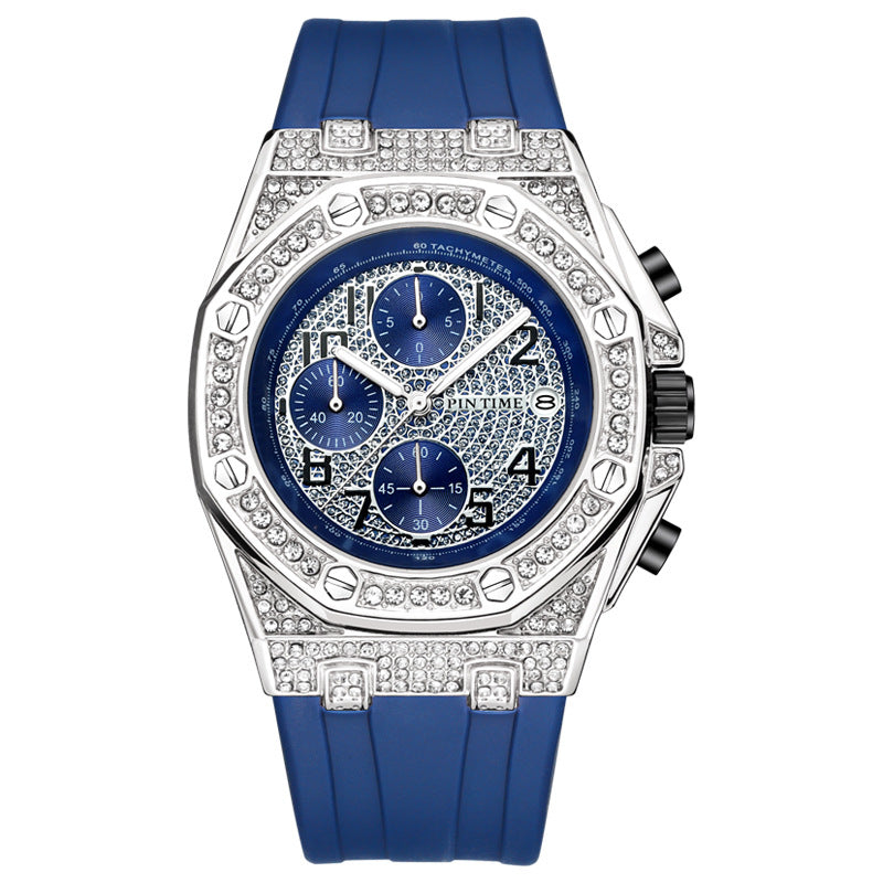 Vintage Chronograph mit Diamanten und grossem Zifferblatt – Bild 5 | LuxeStyle