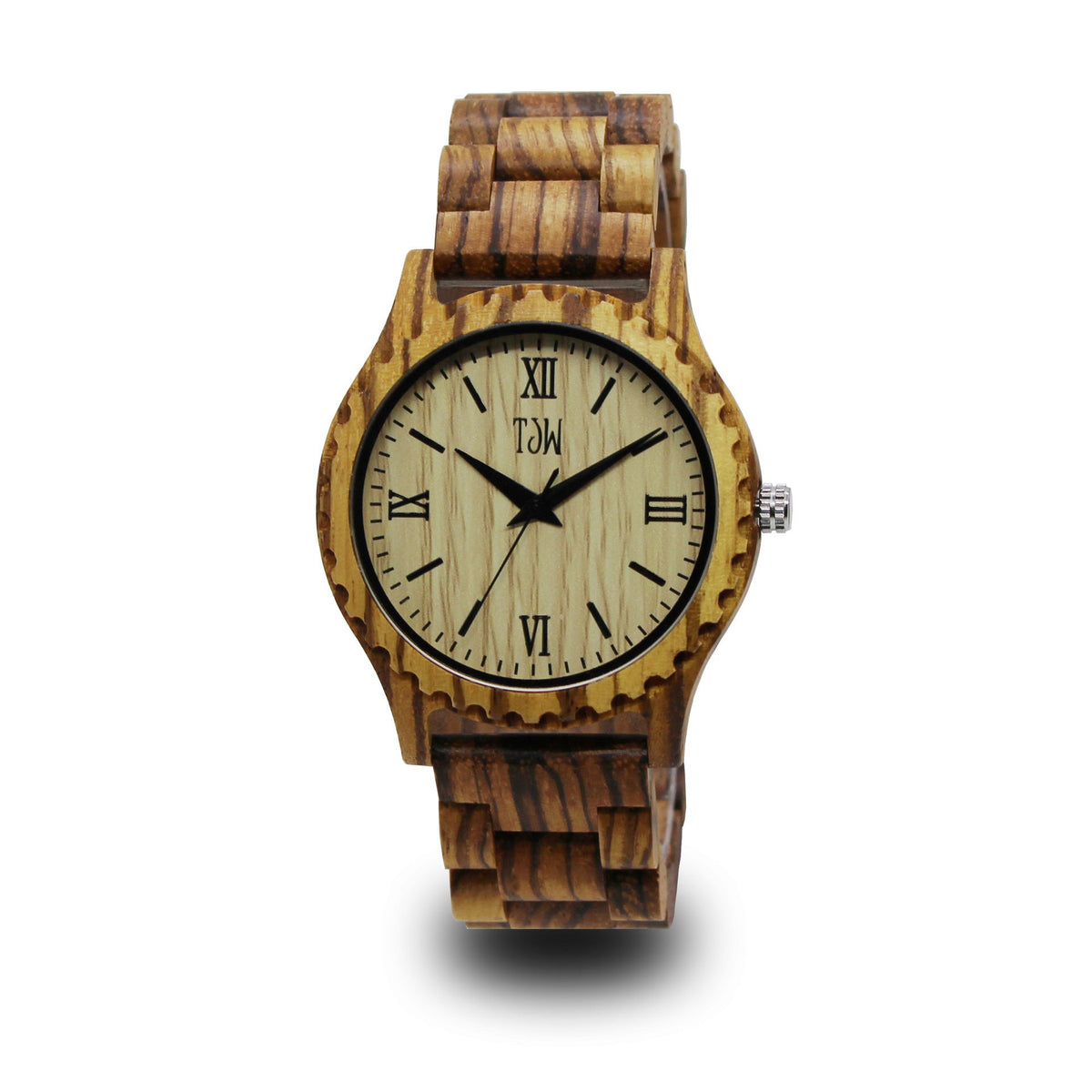 Zebra Quarzuhr aus Holz – Bild 2 | LuxeStyle