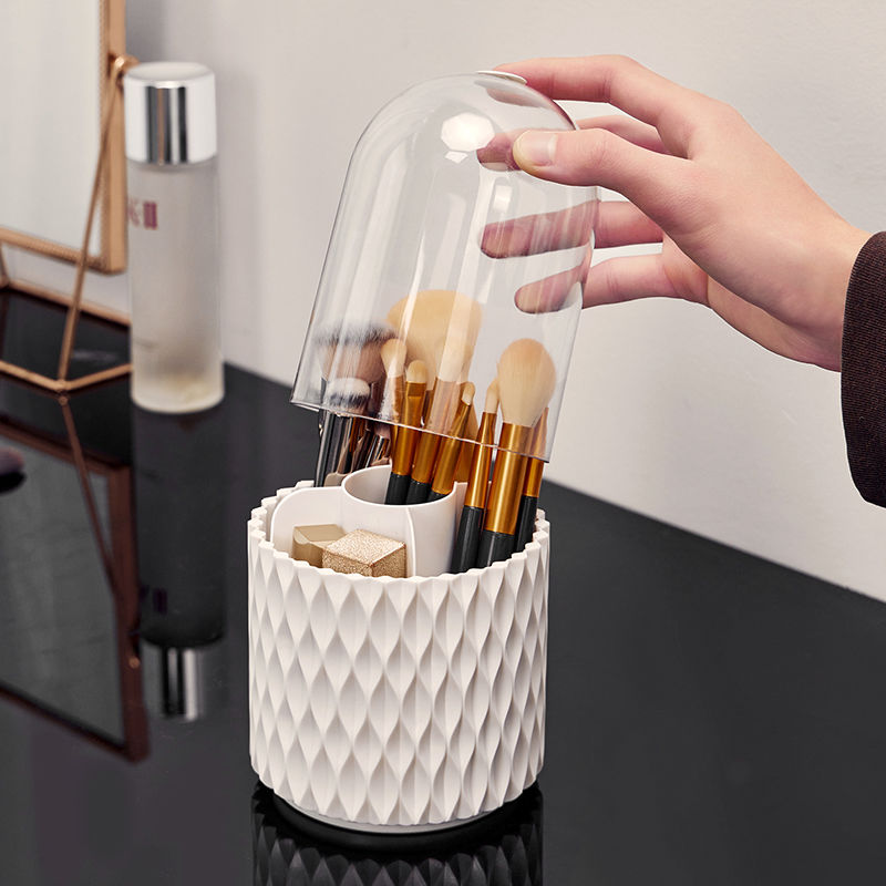 360° drehbarer Make-up Pinsel-Organizer mit Deckel