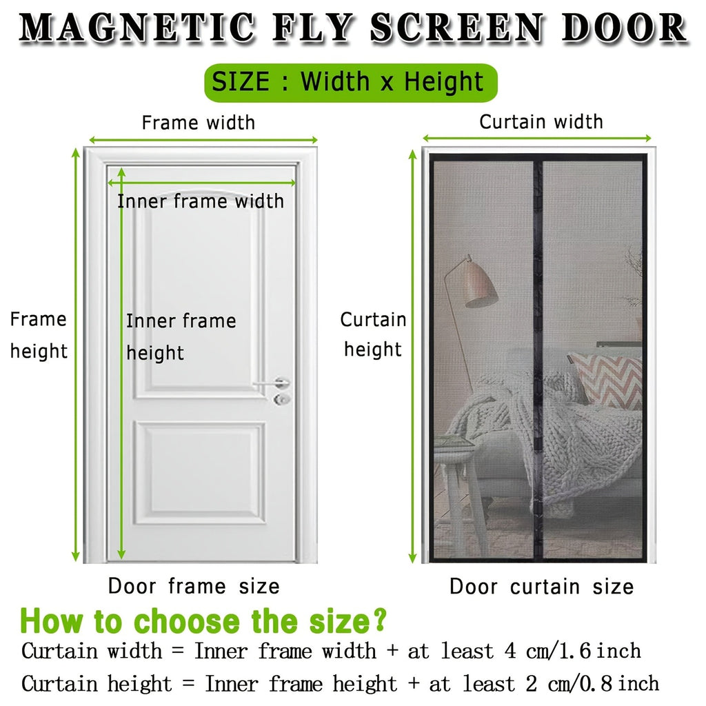 Magnetische Fliegengitter-Tür