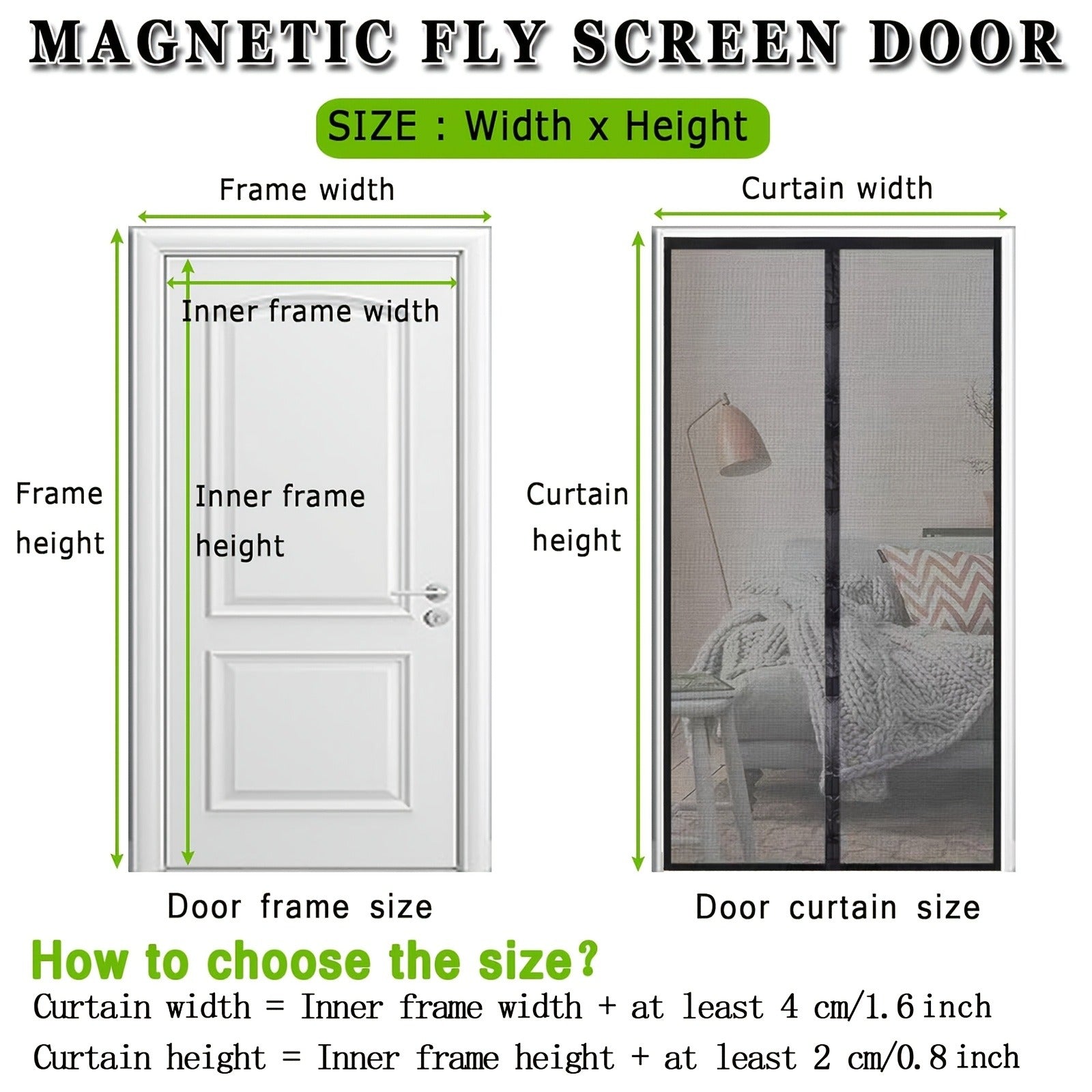 Magnetische Fliegengitter-Tür