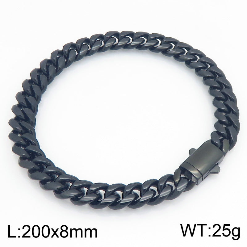 Kubanisches Gliederarmband, poliert