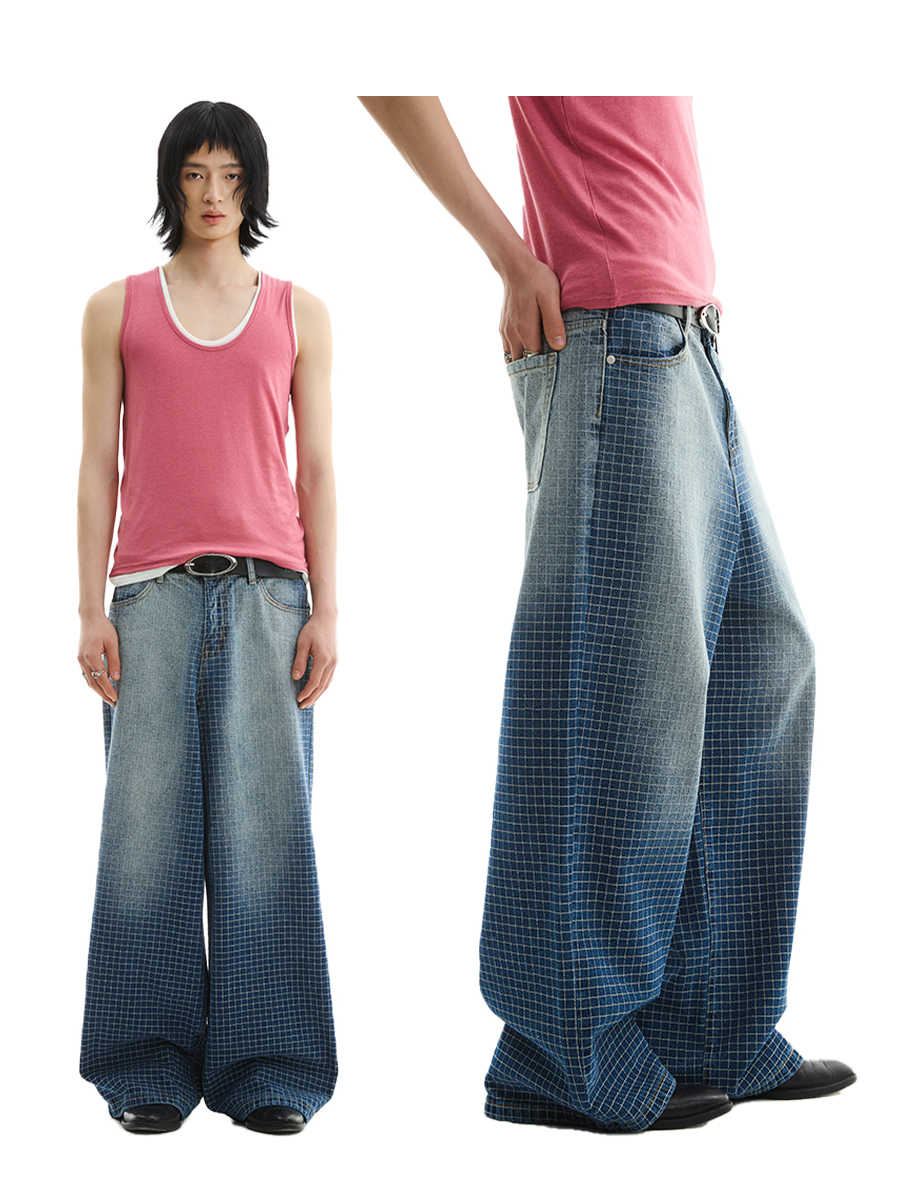 Gerade geschnittene Jeans mit Farbverlauf – Ansicht 2