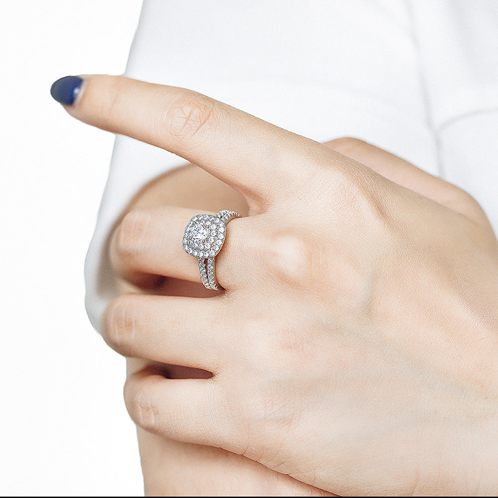 Sterling Silber Zirkon Ring Set – Bild 5 | LuxeStyle